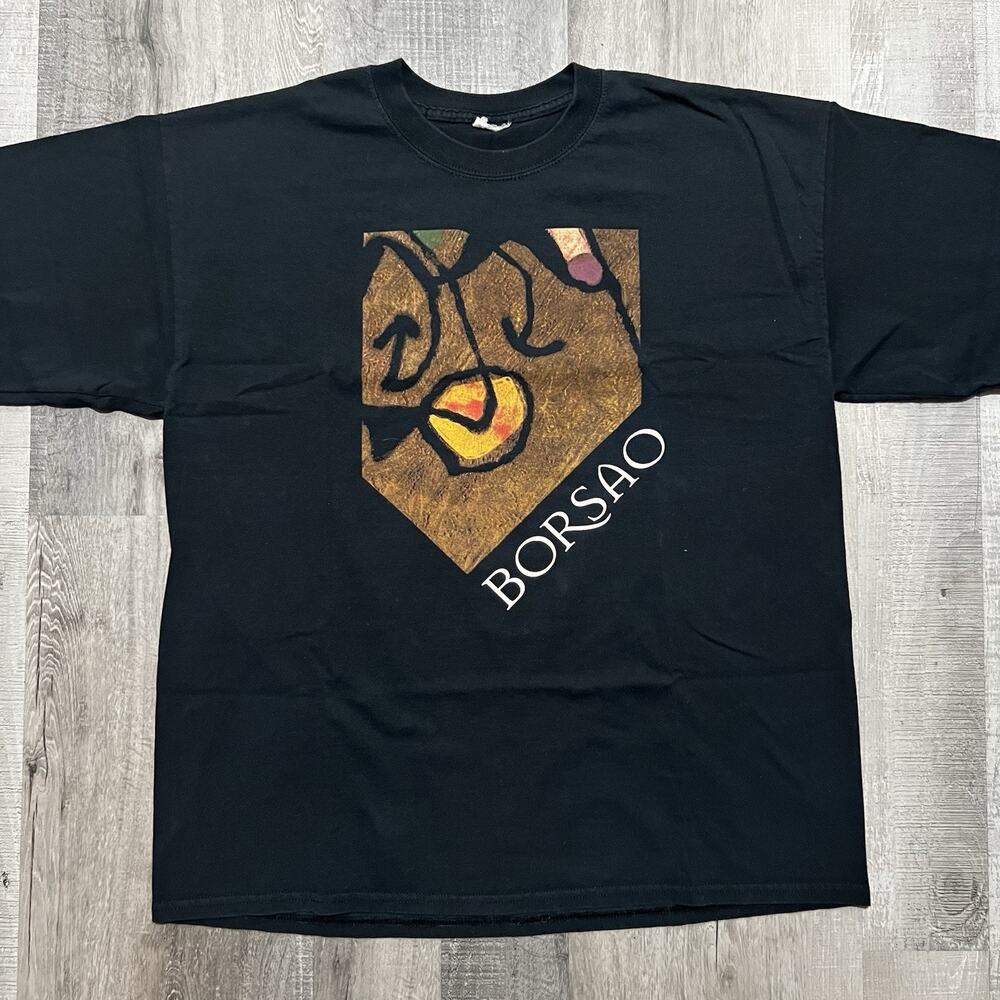 VTG Bodegas Borsao Winery T Shirt Black Garnacha Wine Black Art Wino Y2K T Shirt